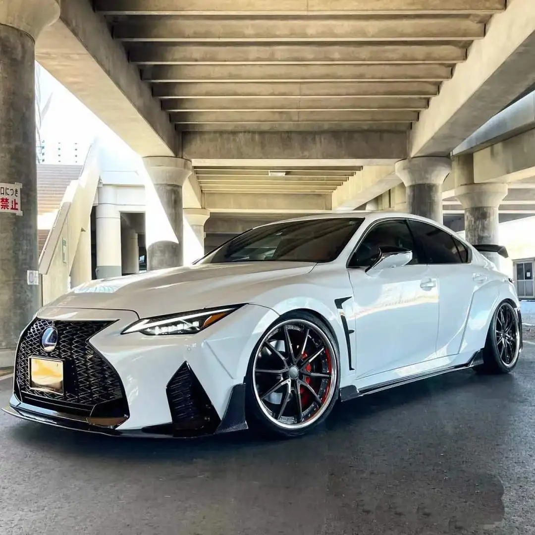 YICKU New Product Body Kit  For Lexus IS Upgrade Artisan Style Resin Front Lip Wheel Eyebrows Side Skirts