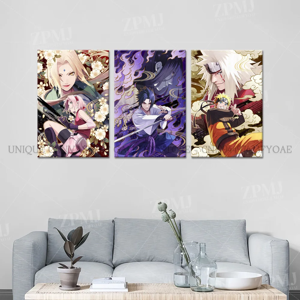 Anime Uzumaki Naruto Leinwand Gemälde Haruno Sakura Wand Kunst HD Druck Poster Hause Dekoration Bilder Für Schlafzimmer Kein Rahmen – Detail 2