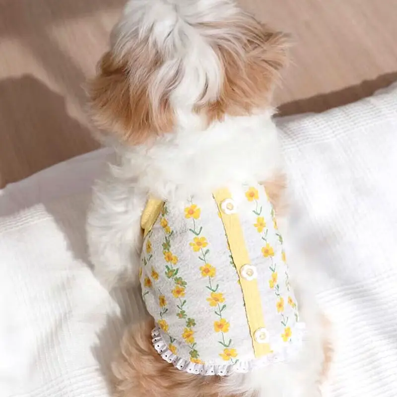 Summer Cooling Vest for Dogs Puppy Suspenders Dog Costume Cute Girls Dog Clothes Bichon Chihuahua Clothing Pet Outfit Dog Vests