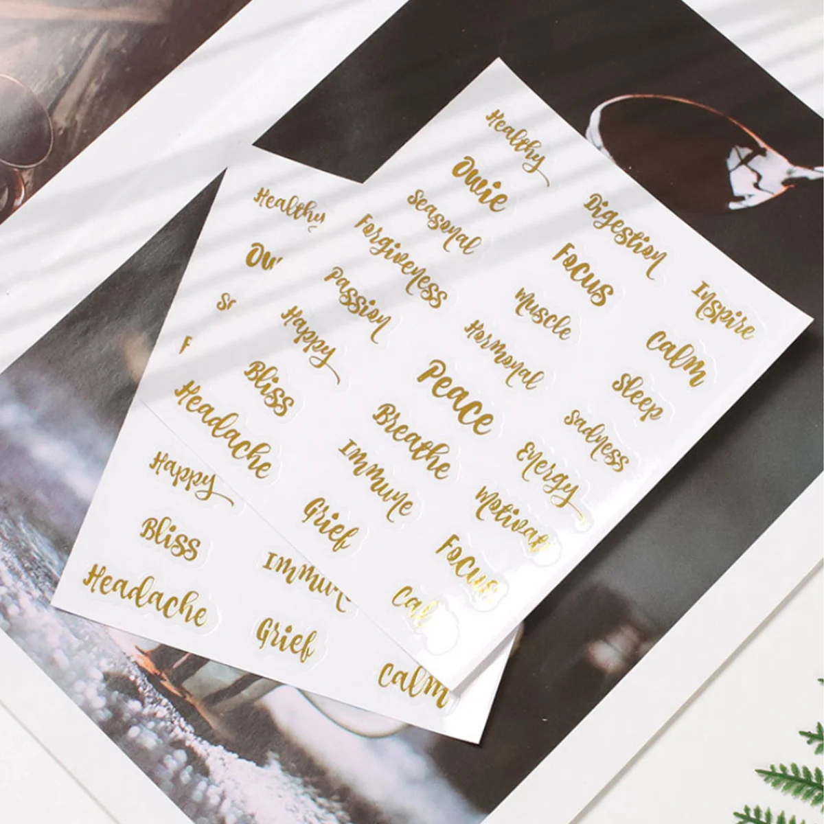 

Letter Stickers Golden Adhesive Labels For Essential Oil Bottles Waterproof Decals For Bottle Organization Folder Tags