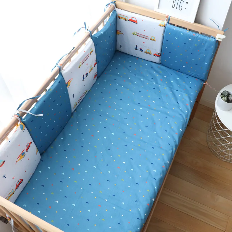 

Baby Bed Bumper For Newborns Boy Girl Thick Crib Protector Detachable Protective Kid Cot Cradle Cushion Children Room Decoration