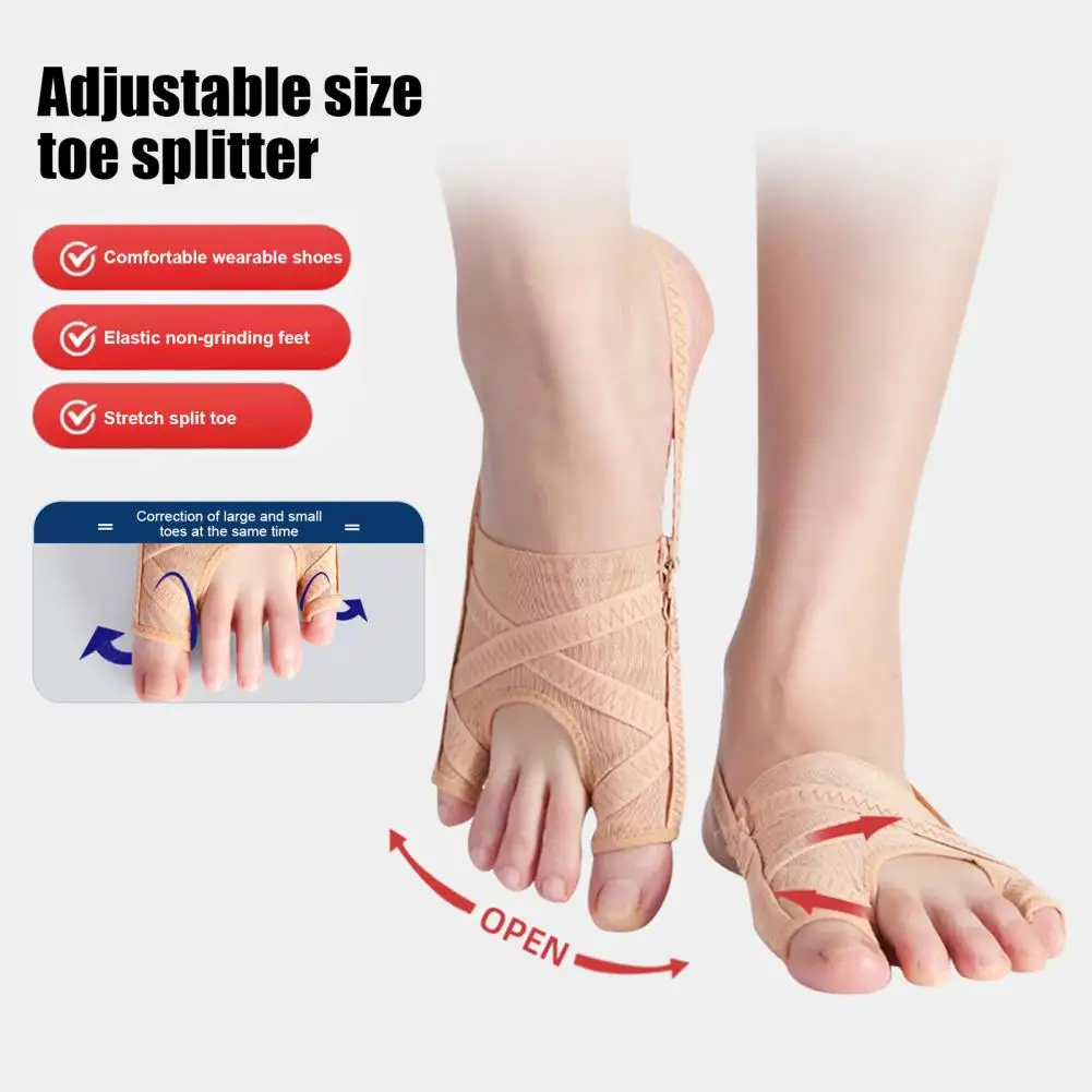 1 Pair Bunion Corrector Toe Separator for Bunion Relief Correction Fabric Toe Straightener for Hallux Valgus Pain Relief