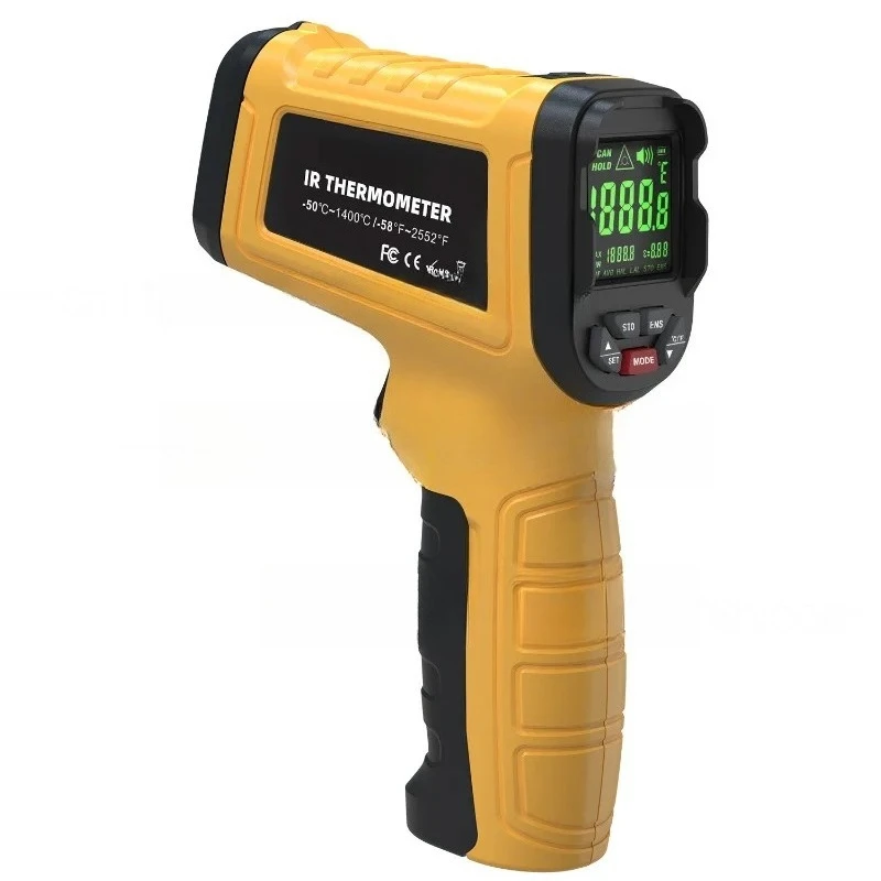 H3 Non-Contact Thermometer, -50℃ to 1400℃ 50:1 High Temp IR Temperature Meter