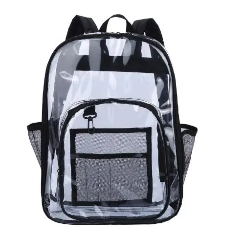 

Students School Bags Transparent Backpacks Travel Sports Notebook Cases Juniors Senior High School 43X31X15CM