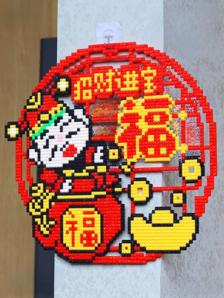 

Новогодний подарок: Декоративная картина для стены «Люй» — привлечение богатства, сказочный персонаж, детская игрушка, мелкие детали