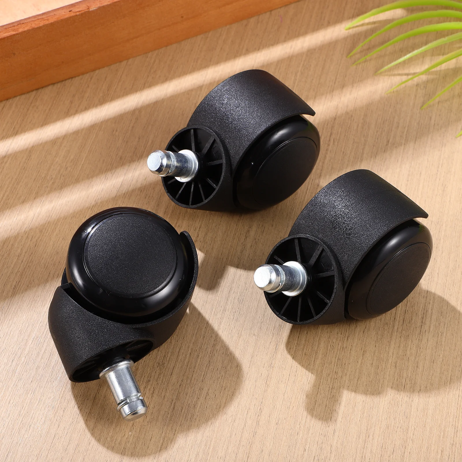 

5Pcs Plug Stem Casters Nylon Office Chair Wheels Smooth Rotation Wear Resistant Heavy Duty Universal Caster Replacement