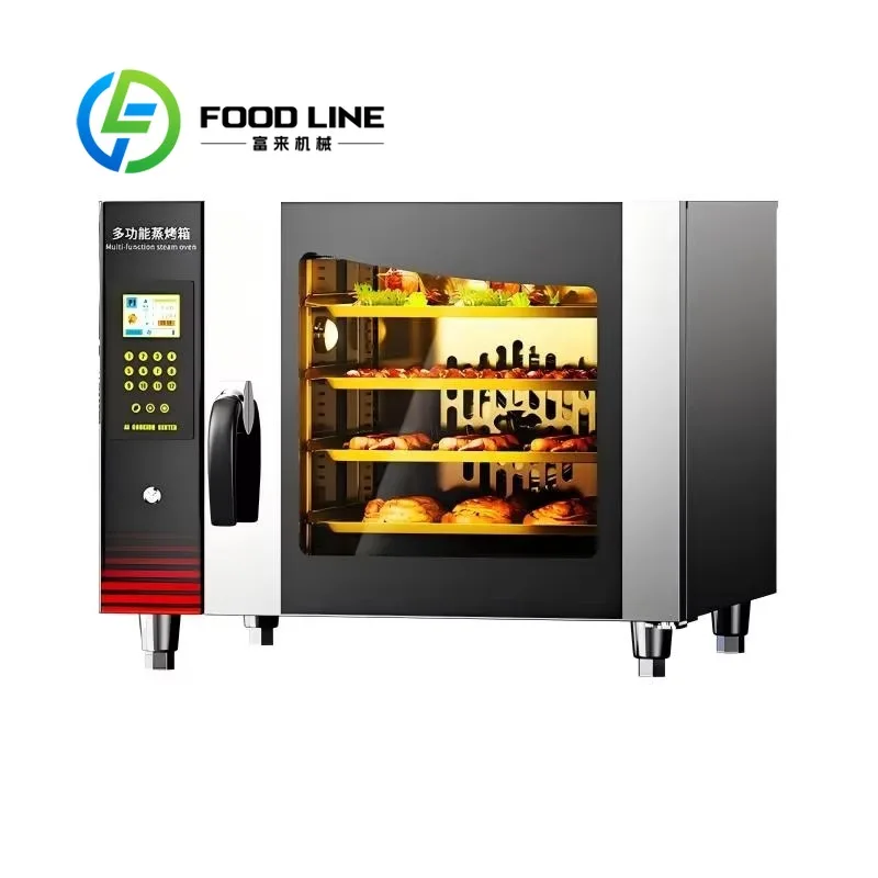 

Customized Commercial 4 Trays Combi Oven Electric Steam Convection Touch Screen for Bakery & Restaurant