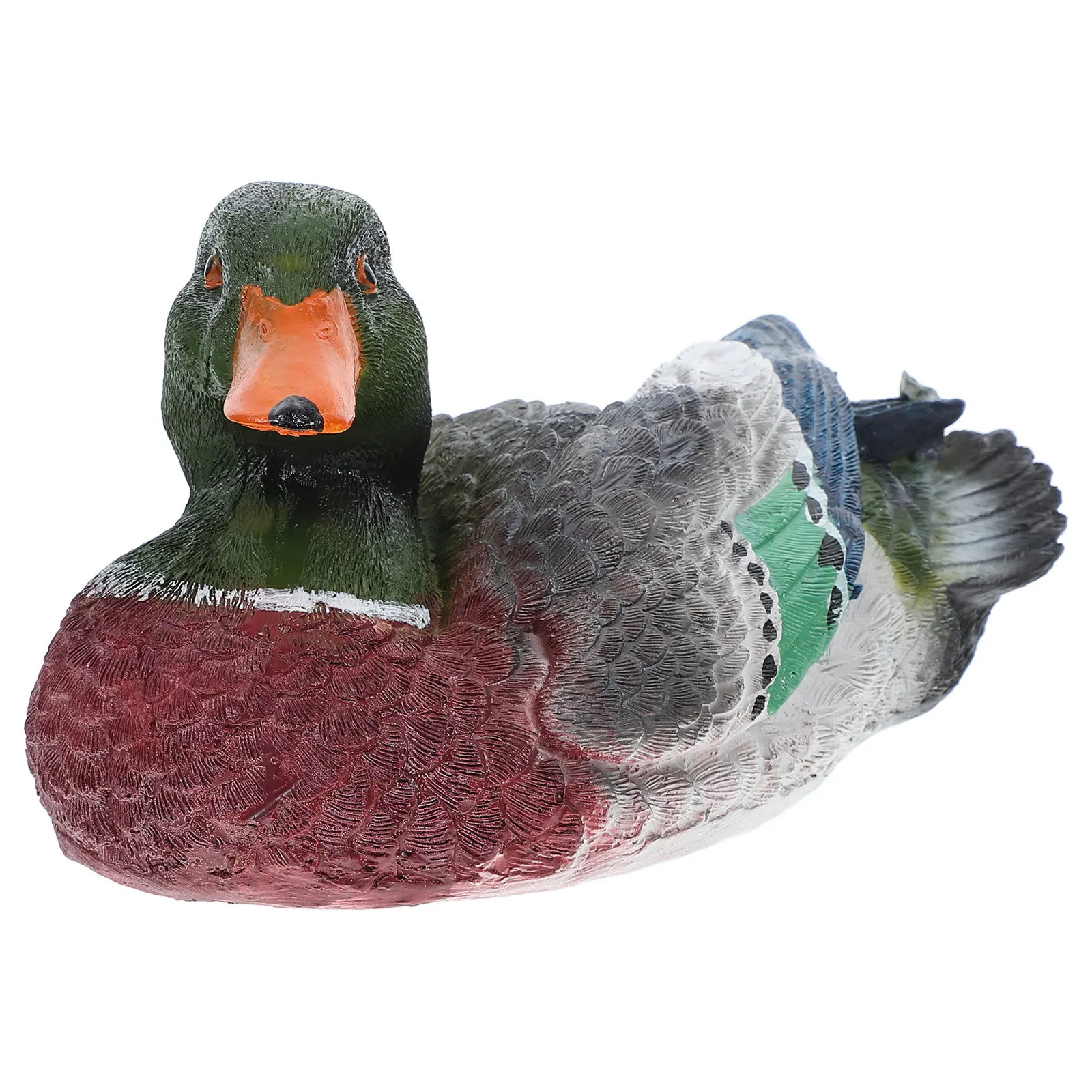 Water Floating Duck Resin Garden Decor for Outdoor Pond Lawn Water Feature Decoration Lifelike Motion Natural Drift Resin Duck