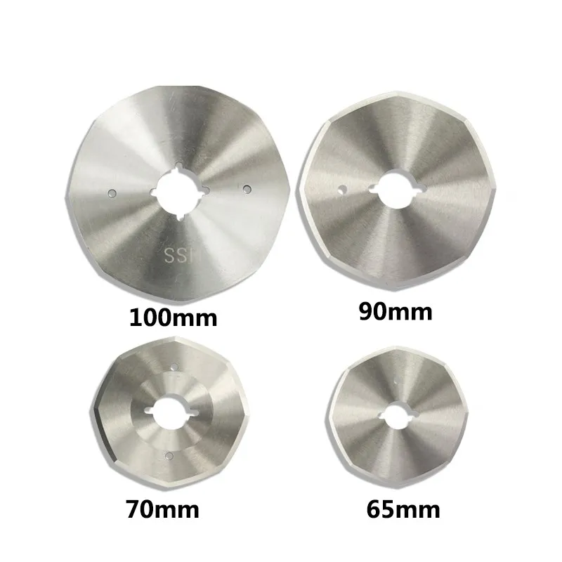 1pc 65mm 70mm 90mm 100mm Diameter HSS Cloth Cutting Machine Blade Fabric Cutting Machine Saw Blade Circular Cutting Disc