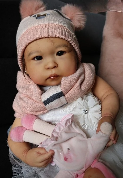 Npk 25 ''alta quantidade peças de boneca inacabadas cor fresca tamanho enorme reborn min li toque macio com kit de bonecas de corpo de pano