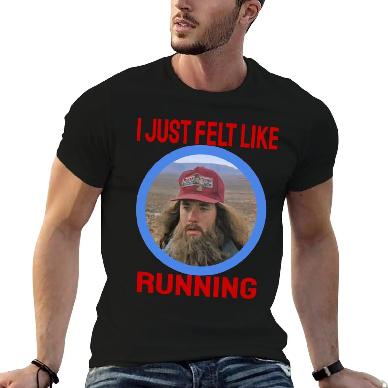 

just t felt 100% shirt with men shirts T-Shirt t I running like circle cotton prints