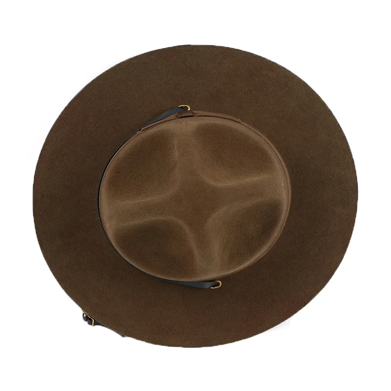 Original Order 100% Wool Top  US Marine Corps Instructor Hat Wool Woolen Big Eaves Hat Special-shaped Bump