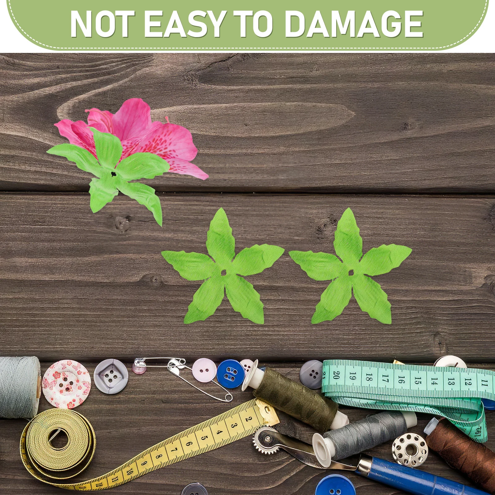 30pcs Artificial Flower Calyxes Green Realistic Fabric Sepals For Diy Floral Arrangement Bouquet Craft Wreath Making Supplies