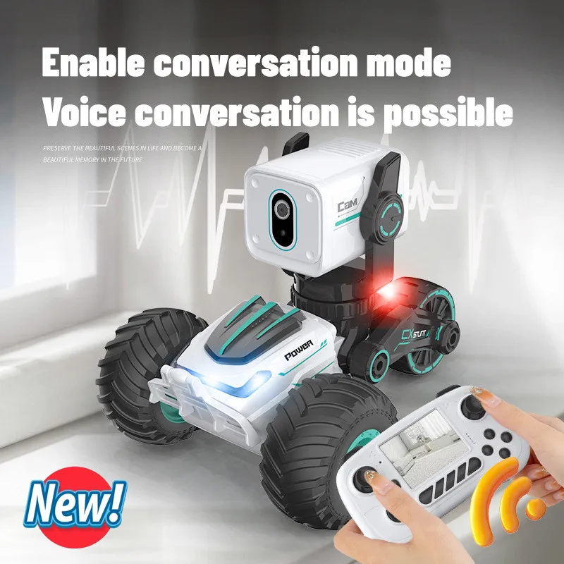 Creative Toys Remote Control Vehicle 720P HD Camera WIFI FPV Video Recording Real-Time Video Dialogue Radio Control Climbing Toy