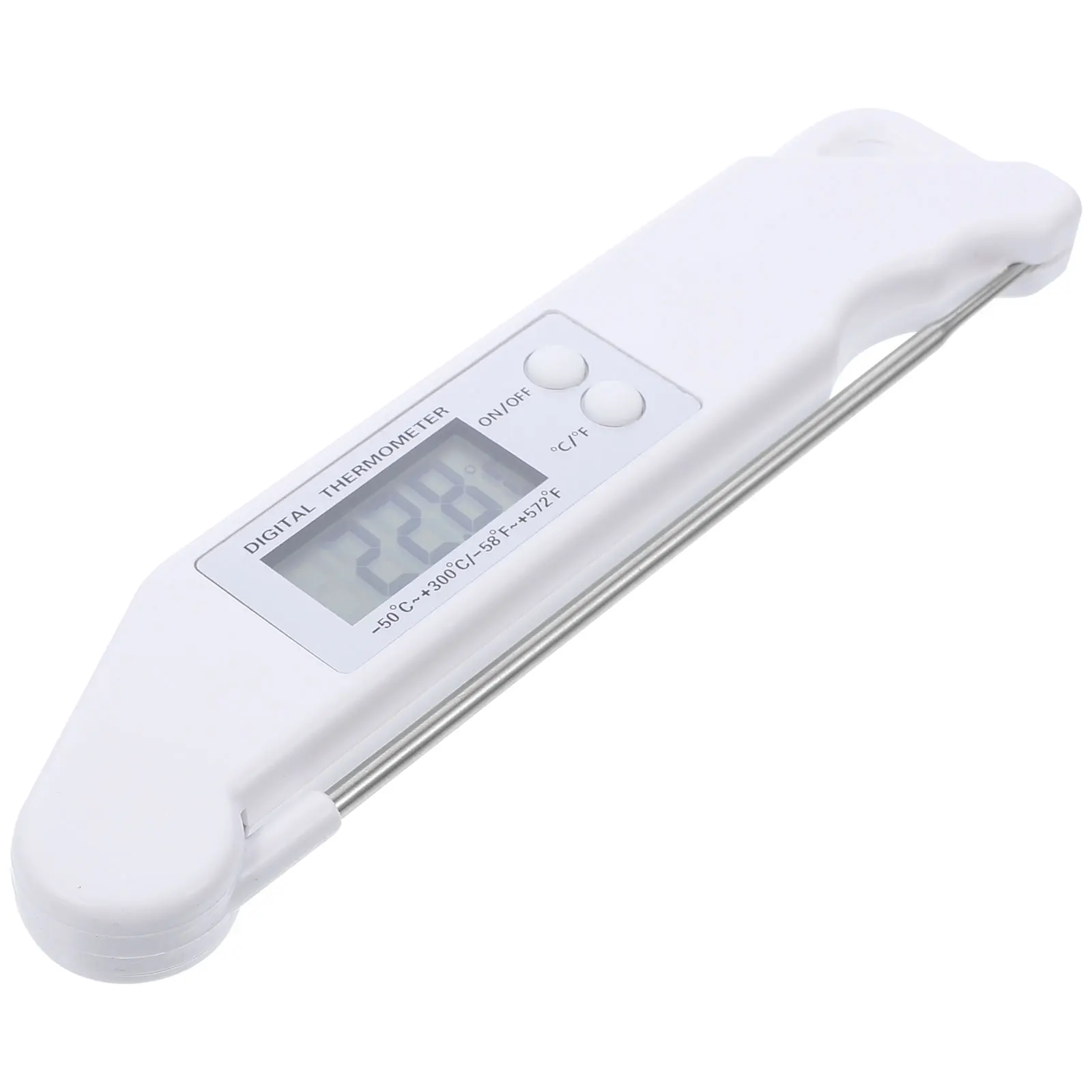 

Folding Digital Thermometer Electronic LCD Meat BBQ Grill Temperature Home Use Folding Meat Thermometer Stainless