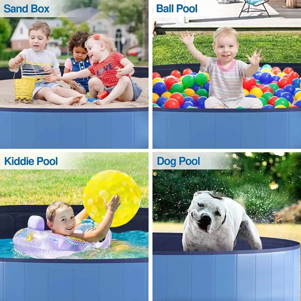 Dog Swimming Pool,Foldable Pet Bath Tub,Collapsible Pet Shower Tub,Pet Cleaning Accessory,Durable PVC Swimming Pool For Dog