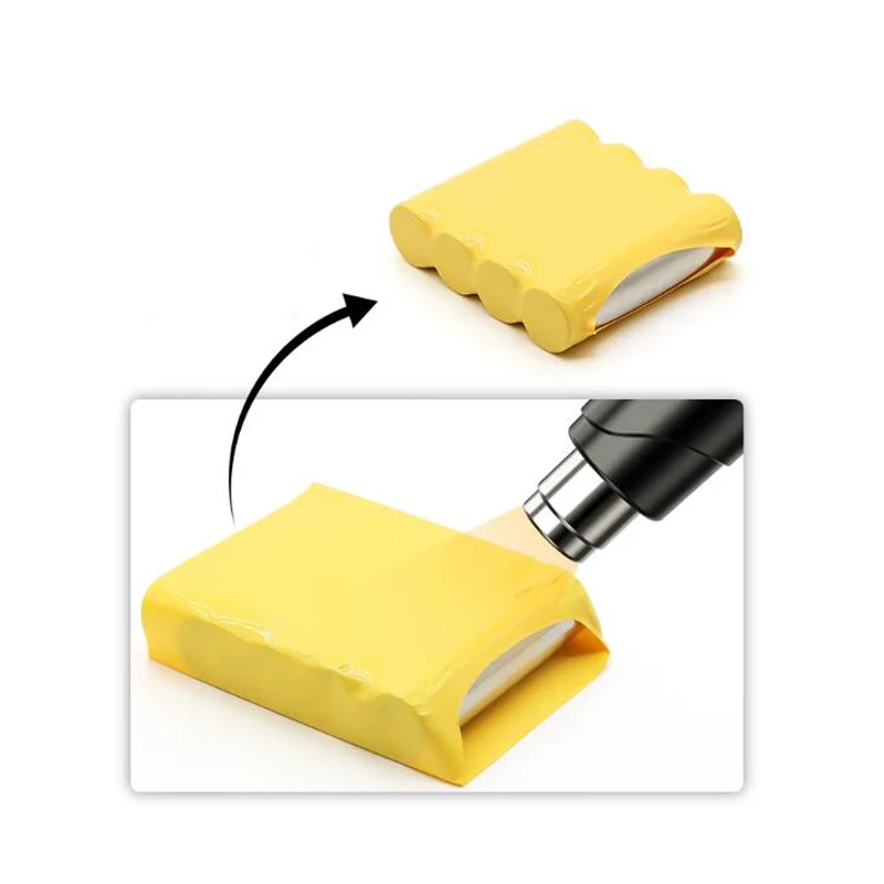 PVC-Schrumpffolie für Lithium-Batteriepacks, Schrumpfschlauch für Batterieverpackungen, Isolierverpackungsfolie, gelb – Detail 5