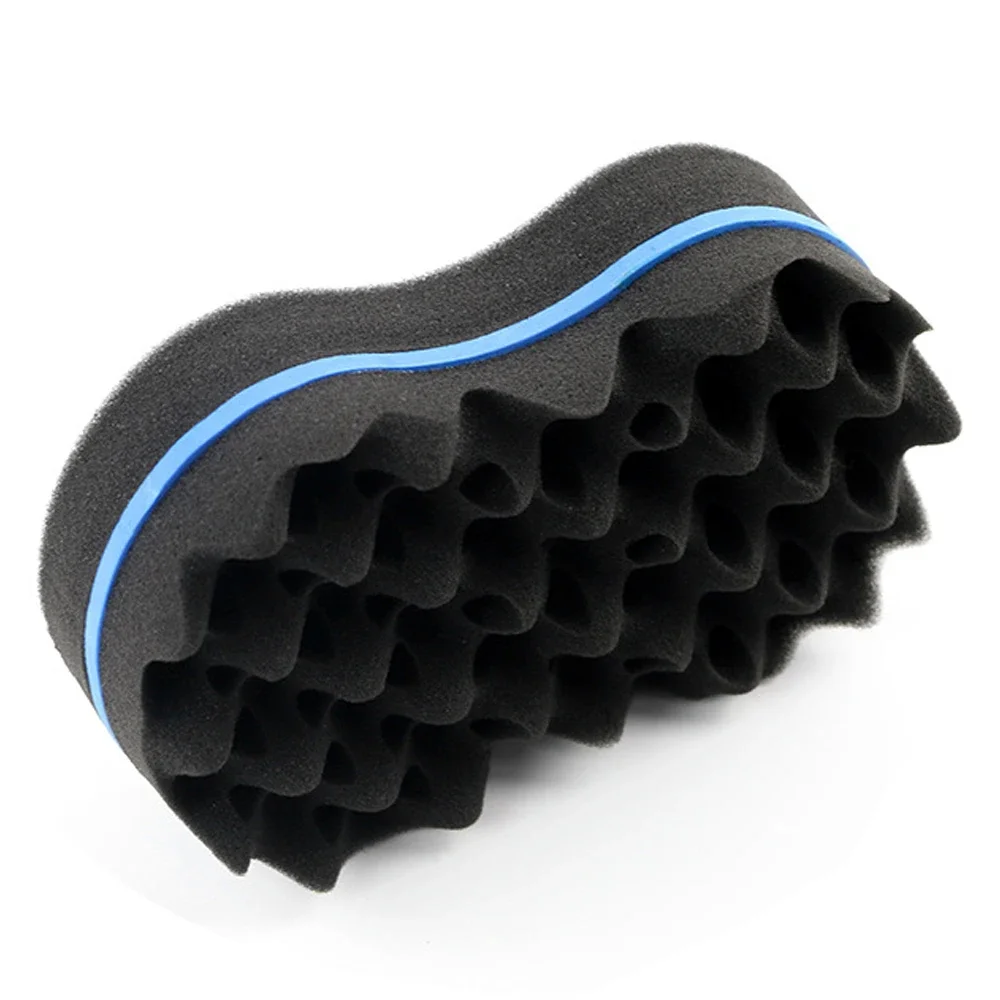 Double Sided Wave-shaped Sponge Brushes Multi-holes Side Braid Twist Hair Curl Wave Hair Sponge Brush Comb Hair Styling Tools image 5