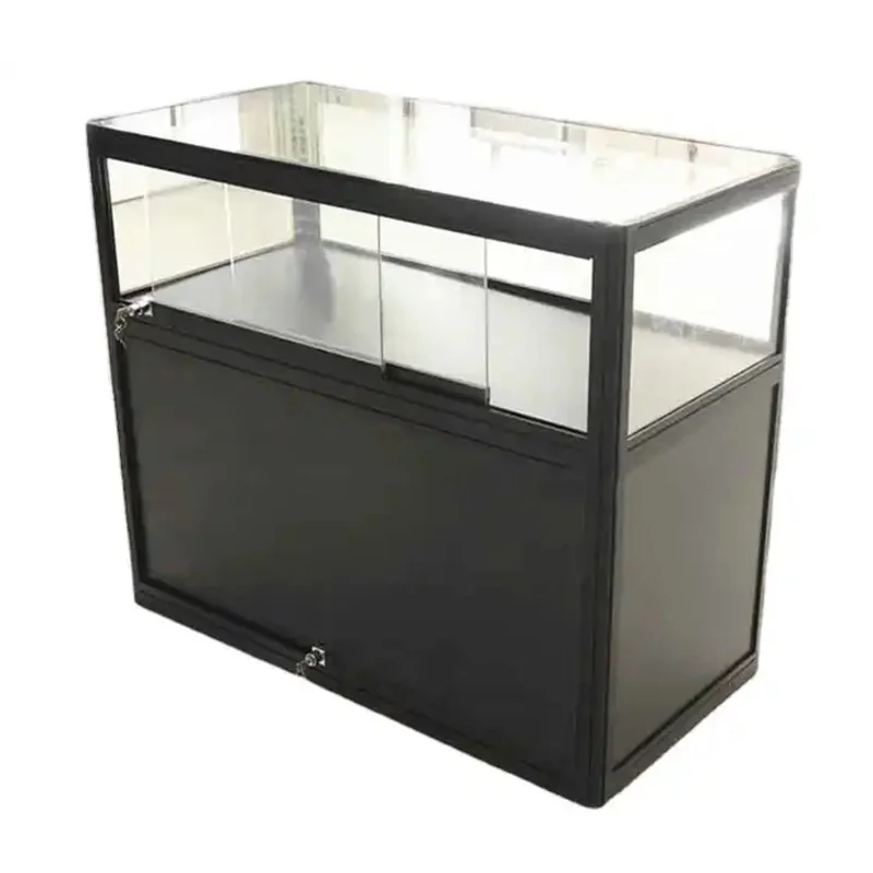 

custom.High Quality Modern Aluminum consultation table Display Showcase Glass Showcase mobile phone display cabinet