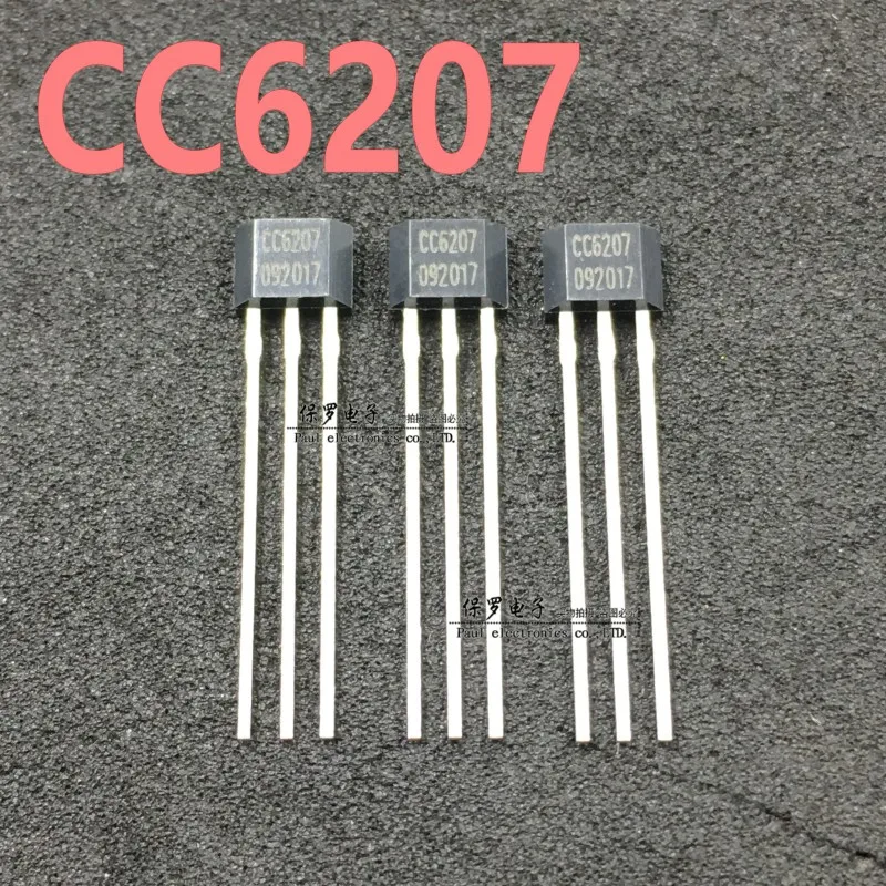 50pcs/ CC6207ST All-Polarity Hall Switch Element 6207 Patch Micro Power Consumption Non-Polarity Sensor