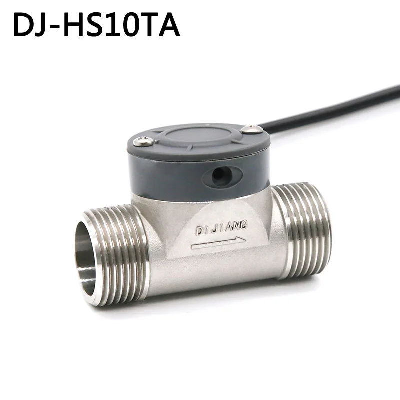 5-24V DJ Serie  Water Flow Sensor SUS304 Stainless Steel Body Ceramics Shaft DN15 DN20 25 DN32 DN50