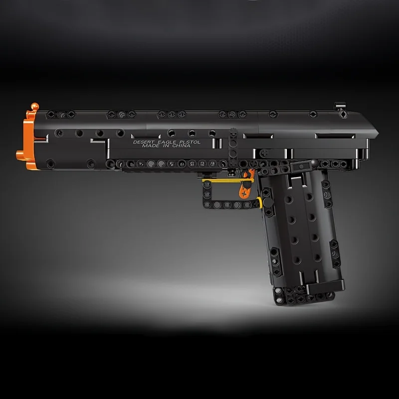 Blocchi da costruzione assemblati per bambini Modello di pistola Puzzle da tiro Ornamento regalo per ragazzi