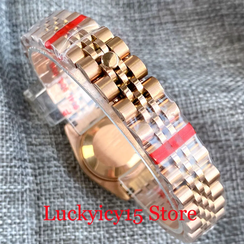 26MM Black/Blue/Red/Green Japan NH05A Movement Automatic Lady Watch Auto Date Luminous Screw Crown Sapphire Crystal