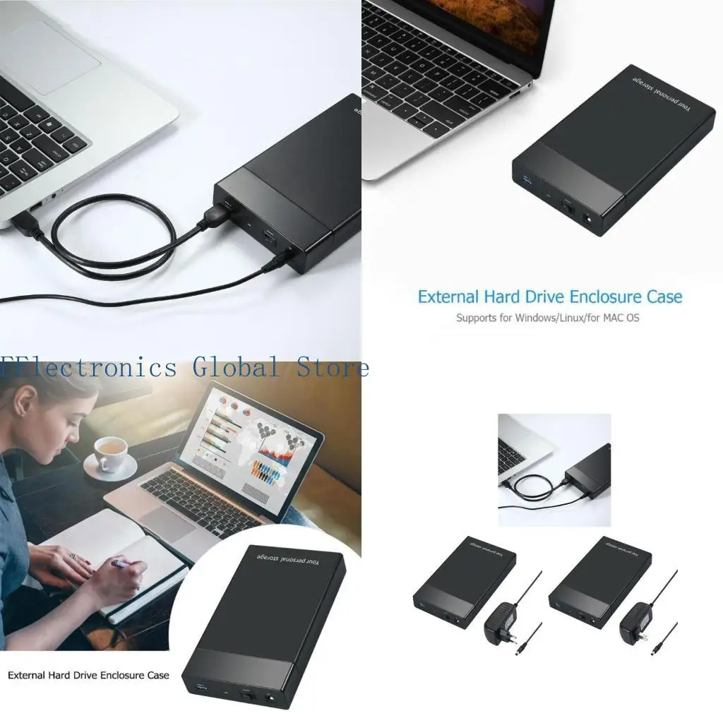 

462b SSD HDD Case USB3.0 Твердый корпус Внешний жесткий обход для 3,5 дюйма SSD