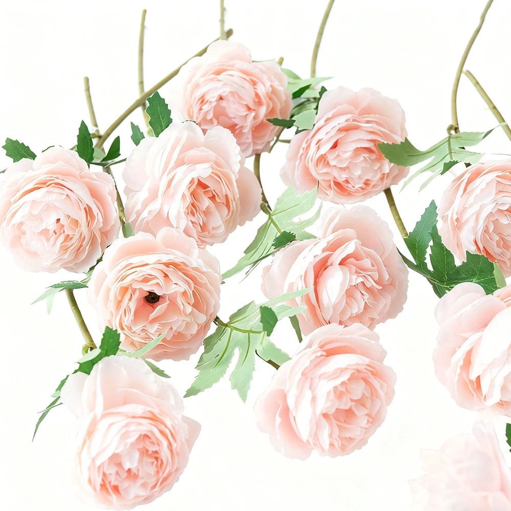 10/20 Stück Künstliche Blumen Seiden-Pfingstrosen Hochzeits-Brautstrauß Outdoor Garten Heim Zimmer Halloween Dekoration Festival Kranz DIY Geschenke – Detail 7