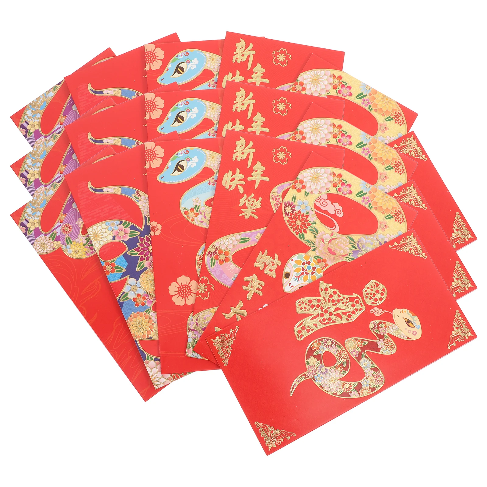 

18pcs New Red Envelope Bags Large Capacity Durable Material Chinese New Year Money Envelopes Lunar Year Packet Gift Packaging