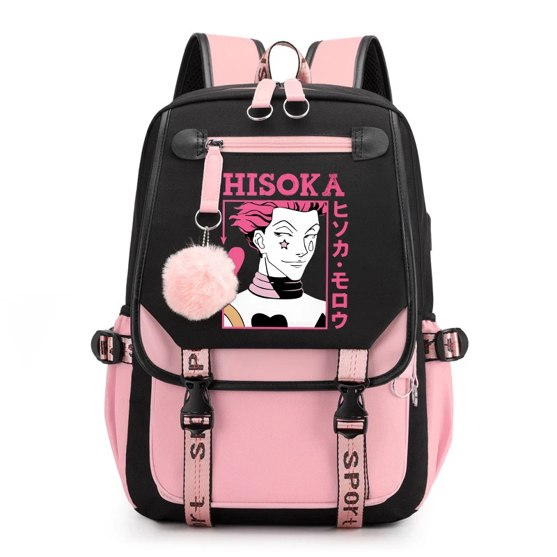 Hot Anime Hisoka Backpack Kids School Bags Space Women Men Casual Backpack Starry Laptop Travel Bags Daily Backpack