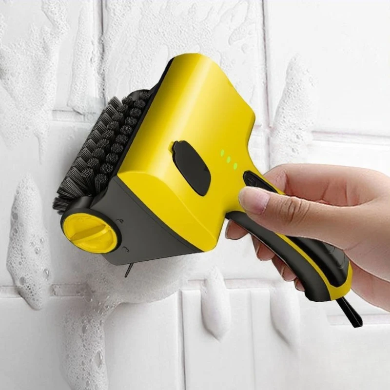 Multi Functional Replaceable Brush Head Wireless Electric Cleaning Brush Time-saving Long Battery Life Easy Use Home Appliances