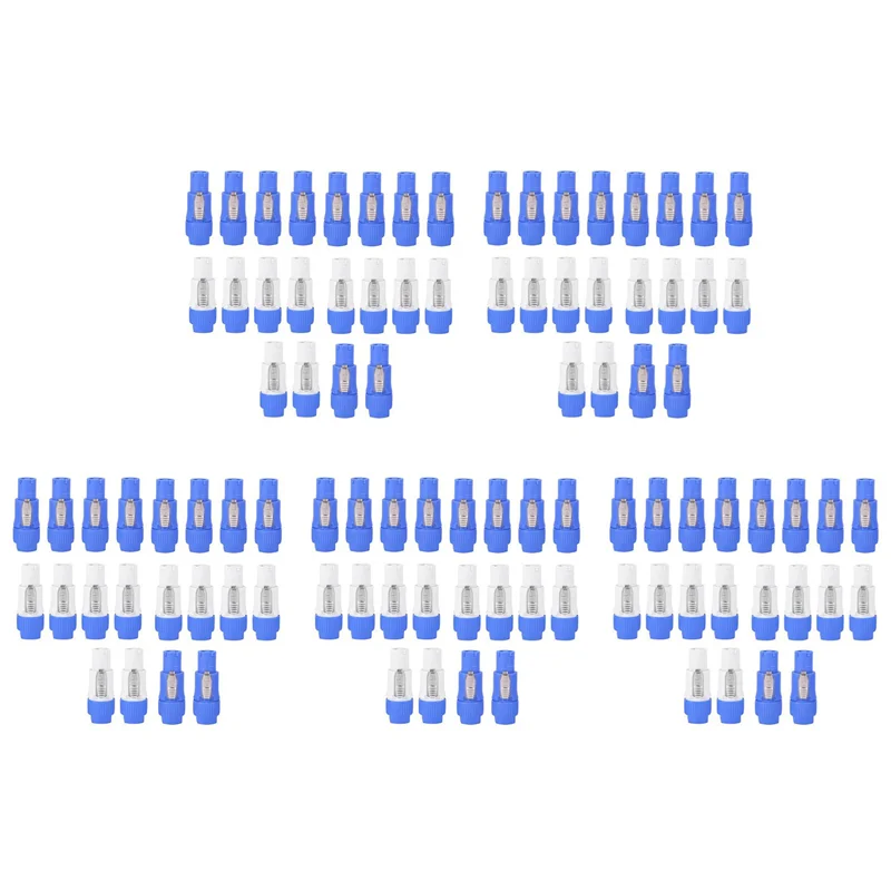 

B24B 100 шт. NAC3FCA NAC3FCB Вилка Speakon 3-контактный разъем питания 20A 250 В Разъем питания переменного тока Синий и Серый Белый
