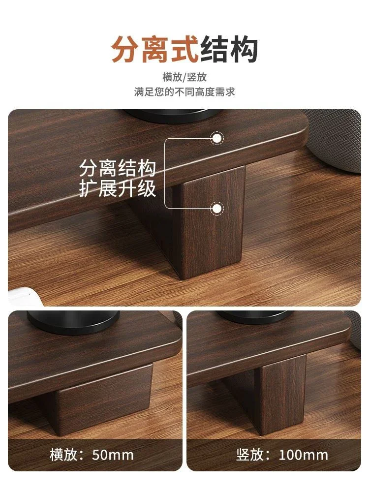 الألمانية شاشة الكمبيوتر المكتبي رفع الرف مكتب الرف سطح المكتب تخزين الرف دفتر قوس الخشب الصلب