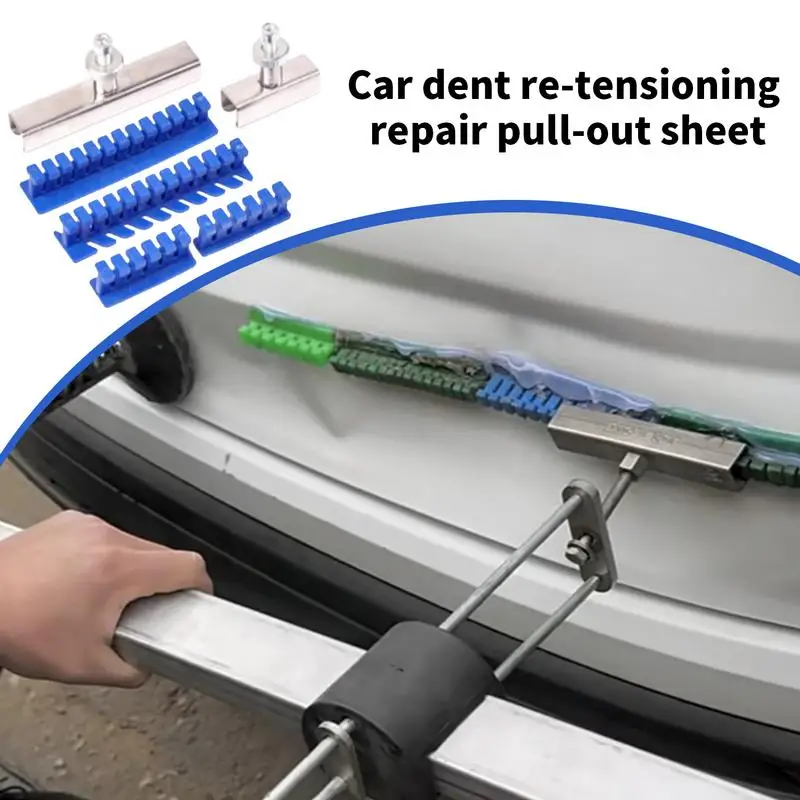 Car Dent Repair Kit Sturdy Nylon Tabs Aluminum Steel Channel Dent Remover Multifunctional Effective Car Maintenance Supplies