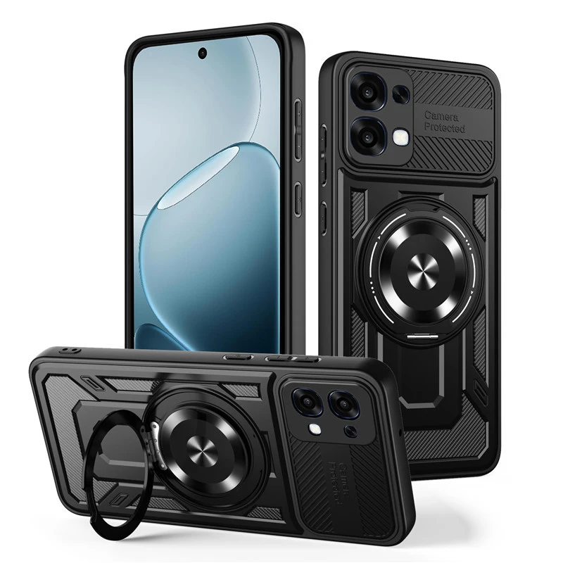 

Magnetic Kickstand Case for Oppo A6X A5X a5 Pro Reno15 Pro Max Reno13F Magsafe Cover