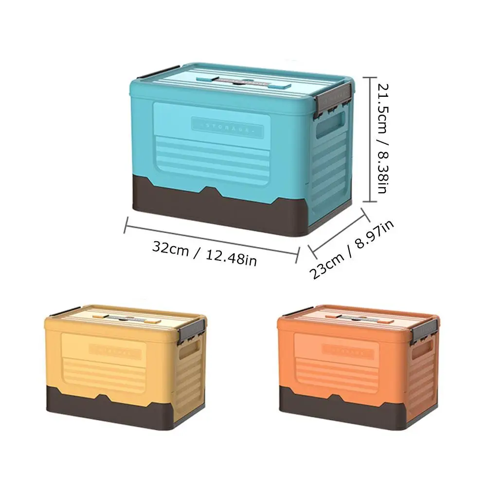 Folding Storage Box Multifunction Foldable Organizer Container Plastic Sundries Storages Supplies Organizer Box with Lid N EWW