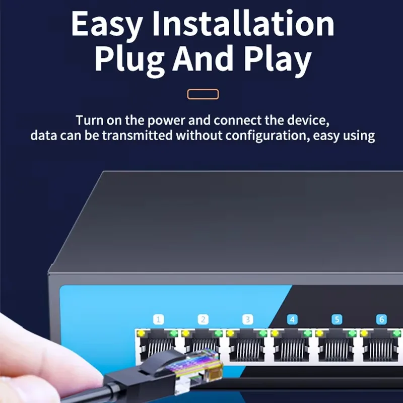 10-ports enterprise managed switch full gigabit 8 copper with 2 sfp uplink L2 & L3 switching built-in power 5