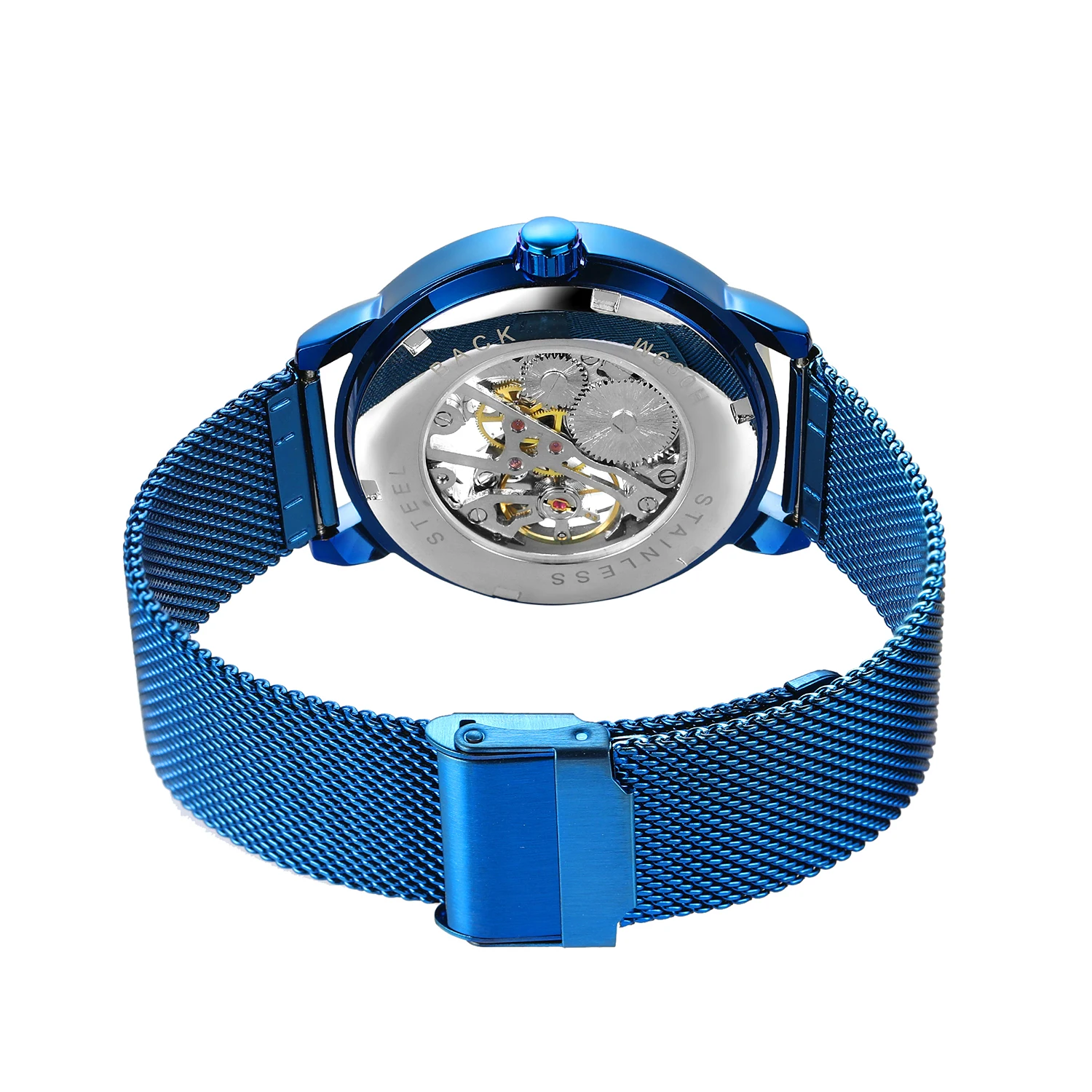 FORSINING новые брендовые мужские часы с гравировкой, деловые механические наручные часы со скелетом, светящиеся римские цифры, сетчатый ремешок, стильные часы