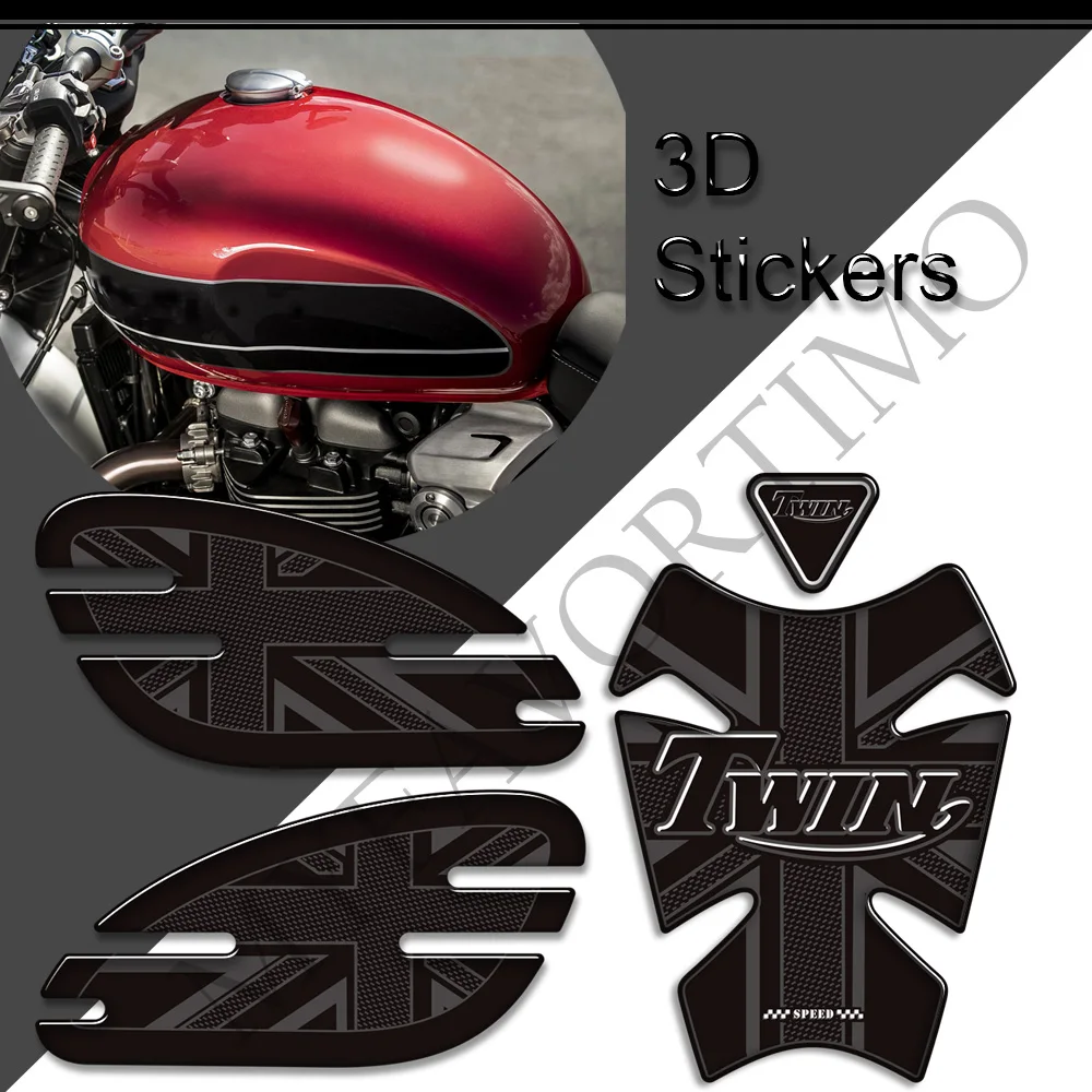 For Triumph Bonneville Scrambler 1200 Thruxton R RS Speedmaster T100 T120 Street Cup Speed Twin Bobber Rocket 3 GT Knee Tank Pad