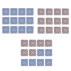 12PCS Print Handkerchief High Absorbent Sweat Towel Women Business Square Pocket