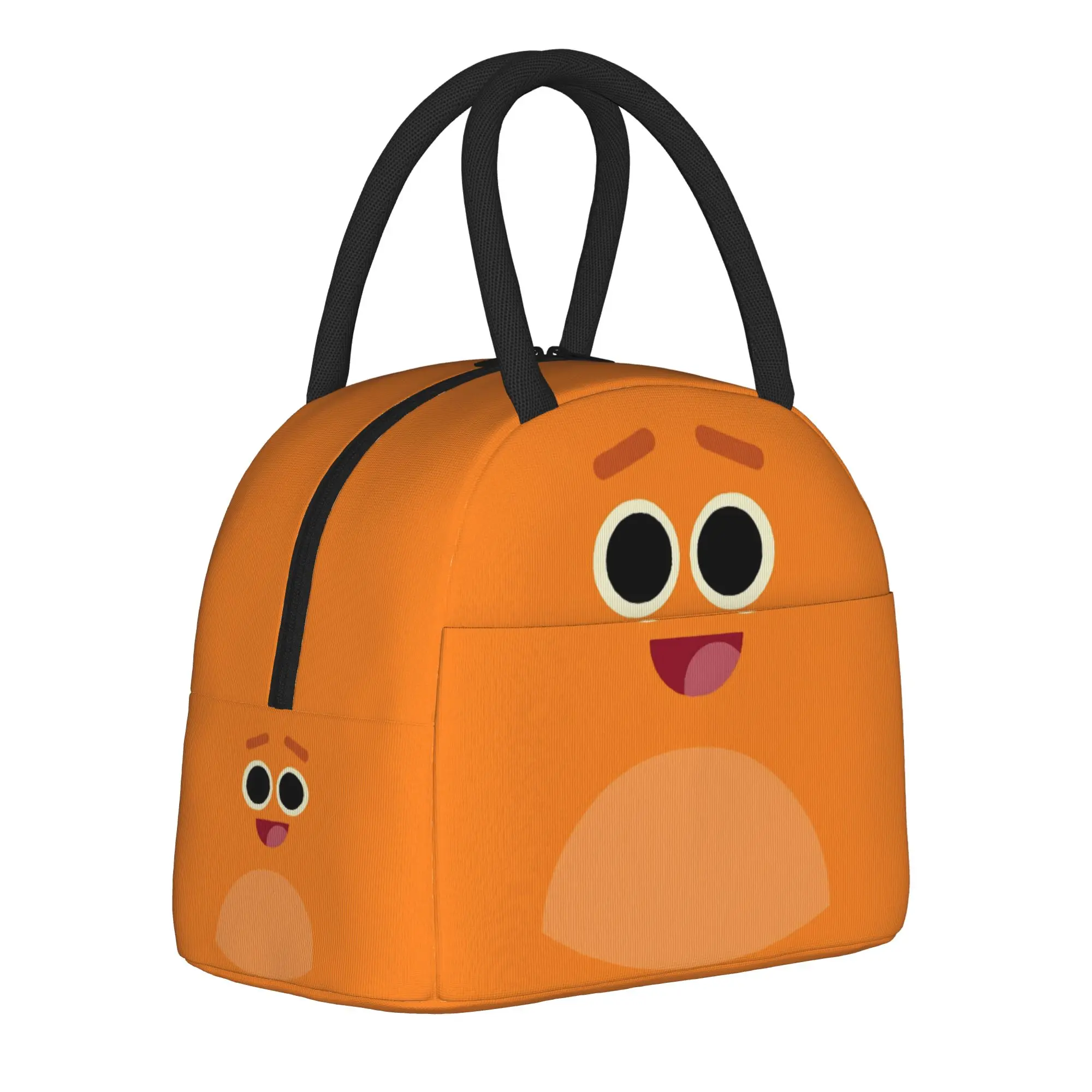 Bumbles Educational Cartoon Nums Insulated Lunch Tote Bag for School Stumble Portable Cooler Thermal Spacious Food Bag
