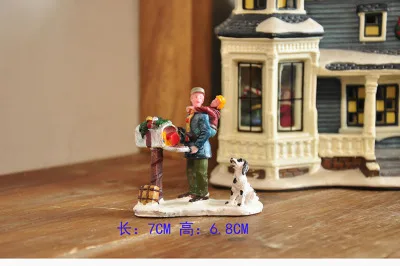 resin figure mental psychological sand table game box court therapy man  dog   boy