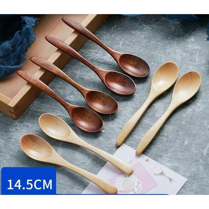 Mixing Spoon Rice Spoon Soup Spoon Making Coffee Mixing Spoon Small Cooking Spoon Kitchen Utensils Wooden Spoons for Cooking