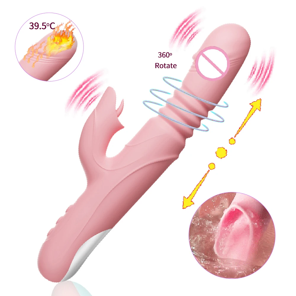 

Rotating Tongue Licking Vibrators for Women Dildo Retractable Clitoral Stimulation Heat G-Spot Vagina Massage sex toy for couple