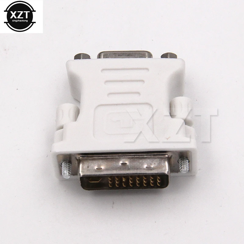 High Quality DVI TO VGA connector DVI-I 24+5 Pin VGA Male to DVI Female Video Converter Adapter for PC laptop