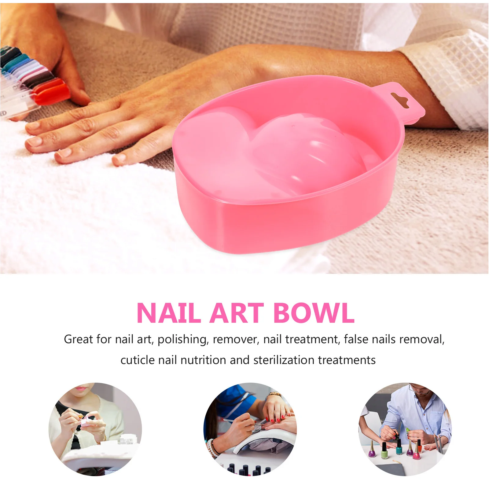 2 قطعة مسمار الفن نقع السلطانية مانيكير صينية الأزرق 180x115x50 مللي متر مسمار العلاج الأظافر كاذبة إزالة بشرة التغذية صالون الاستخدام المنزلي #6