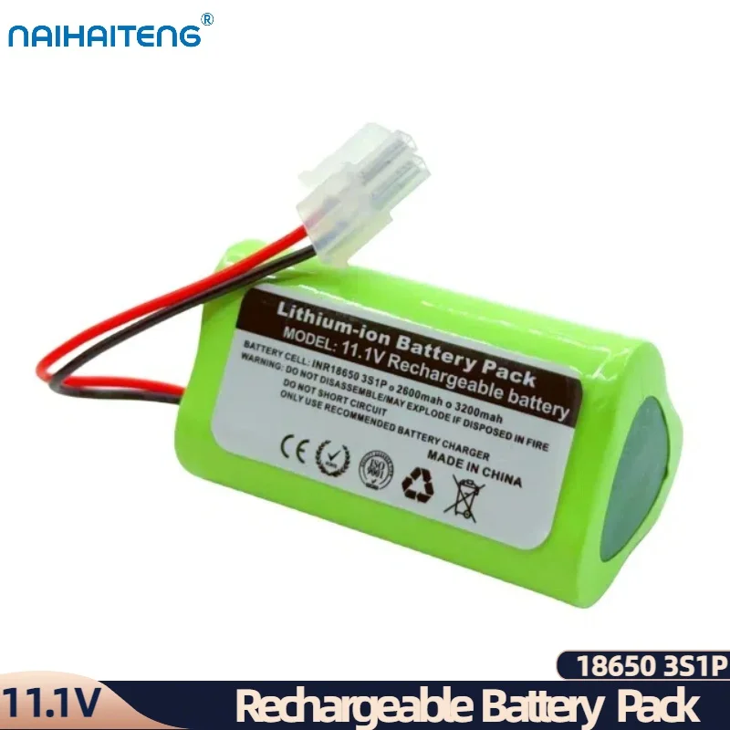 11.1V 10.8V 2600mAh 3200mAh 18650 3S1P Li-ion Rechargeable Battery Pack For Robot Vacuum Cleaner TOTAL TVCRR30201 Wholesale