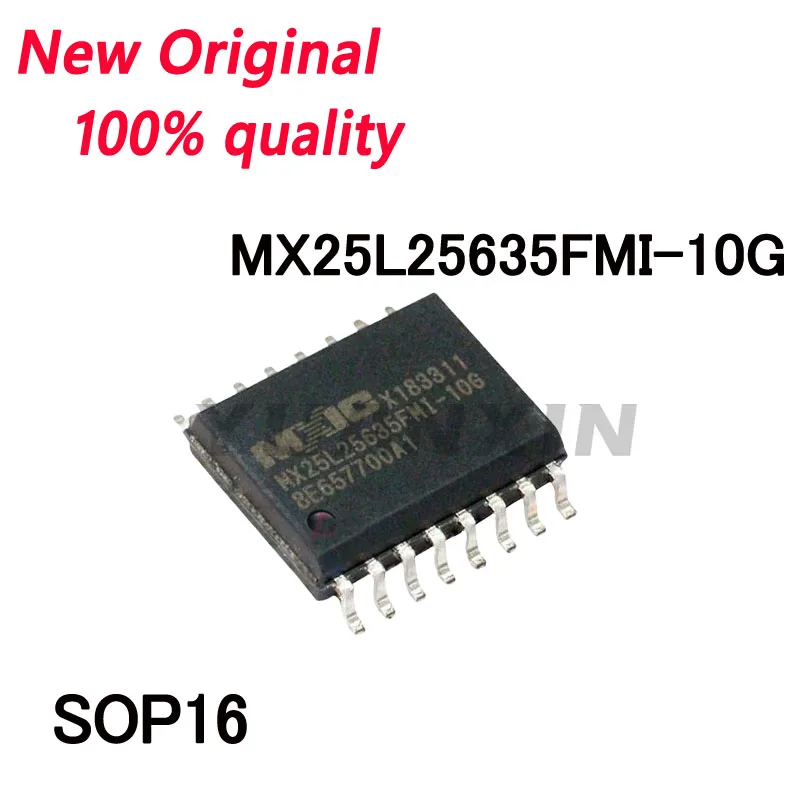 5/PCS New Original MX25L25635FMI-10G MX25L25635FMI MX25L25635F 25L25635F SOP16 Flash memory chip In Stock