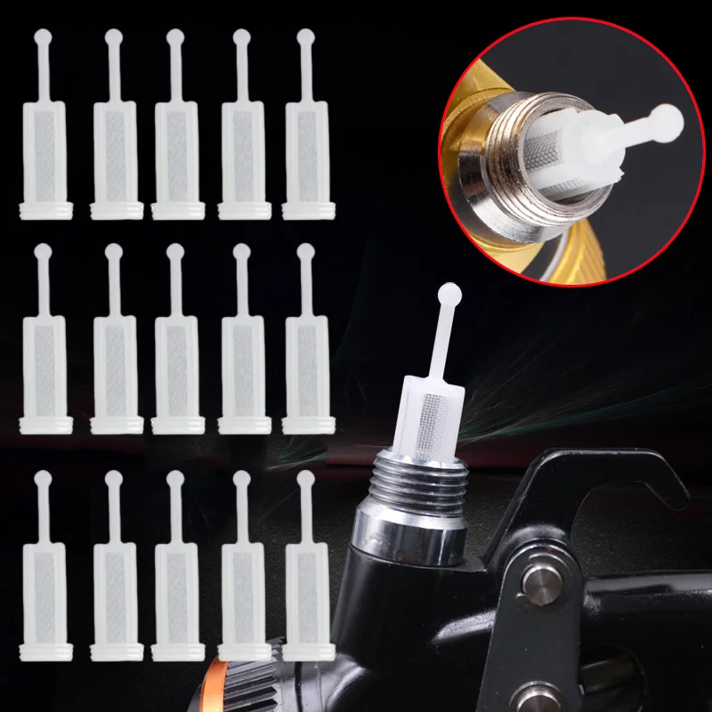 

10/20PCS Universal Spray Gun Upper Filter Basket Disposable White Plastic Funnel Cleaning Mesh Filters Impurities Auto Parts